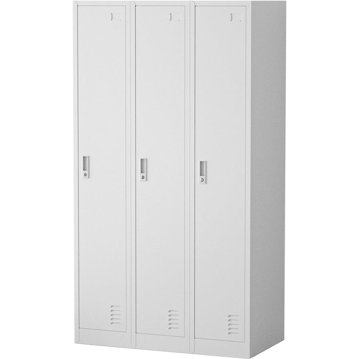 3 Door Metal Storage Locker Bank Of 3