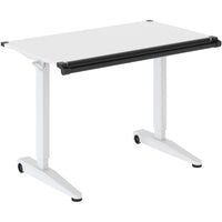 Versarise Height Adjustable Drafting Table  Pneumatic Flip Top Table