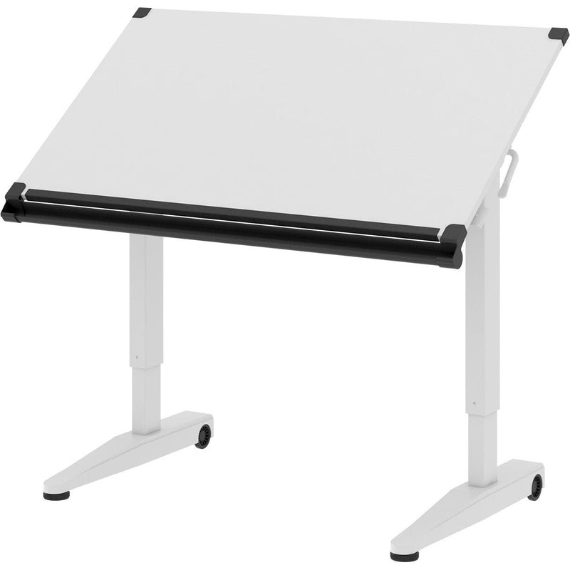 Versarise Height Adjustable Drafting Table  Pneumatic Flip Top Table