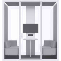 FocusHub - 2-4 Person Acoustic Phonebooth - Custom Colour (10 weeks lead time)