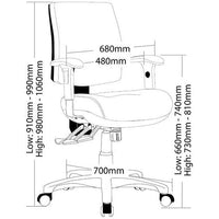 Galaxy 3 Lever Big Boy Seat Task Chair