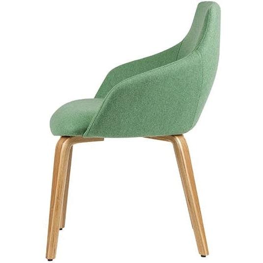 Gold Timber Leg Breakout Chair