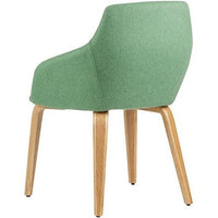 Gold Timber Leg Breakout Chair