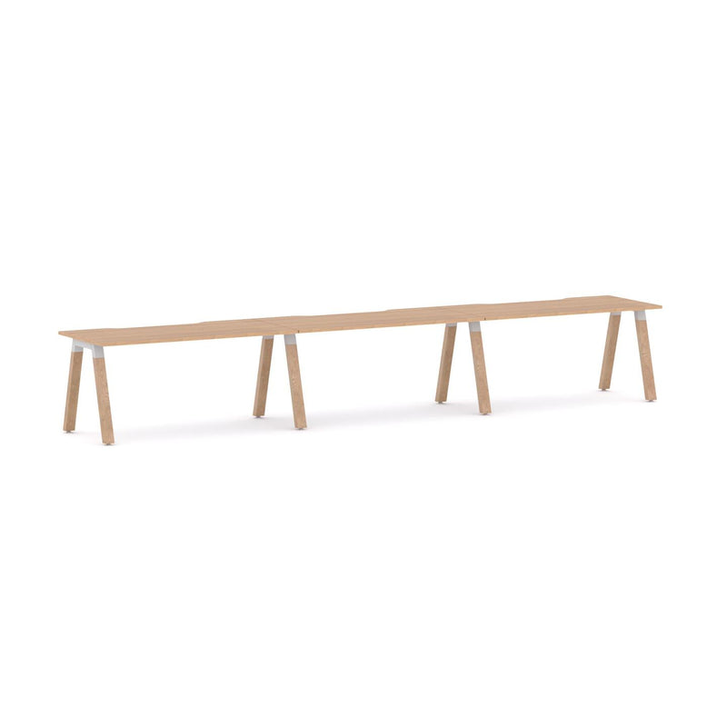 Plantation 3-Person Single-sided Desk Workstation