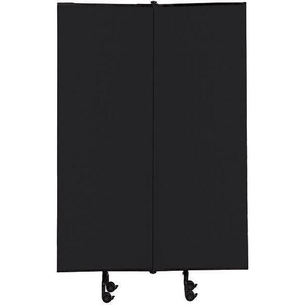 Elite Great Screen Divider Mobile Partition Add On Panels - Black