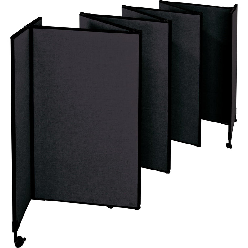 Elite Great Screen Divider Mobile Partition Starter Set - Black