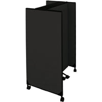 Elite Great Screen Divider Mobile Partition Starter Set - Black