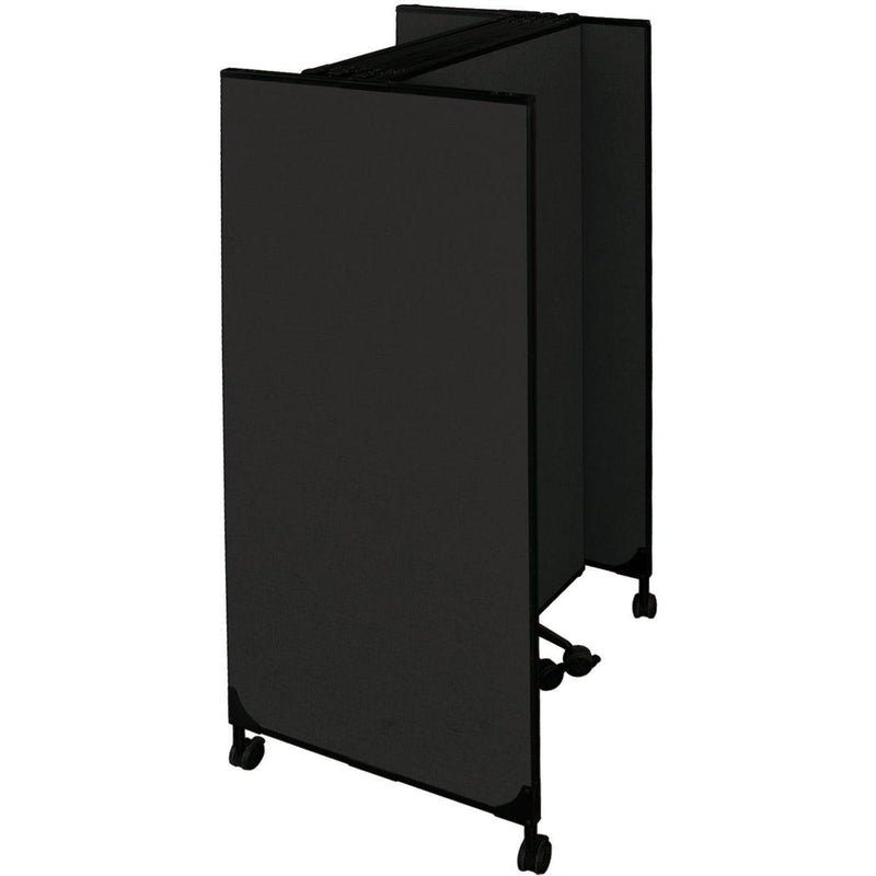 Elite Great Screen Divider Mobile Partition Starter Set - Black