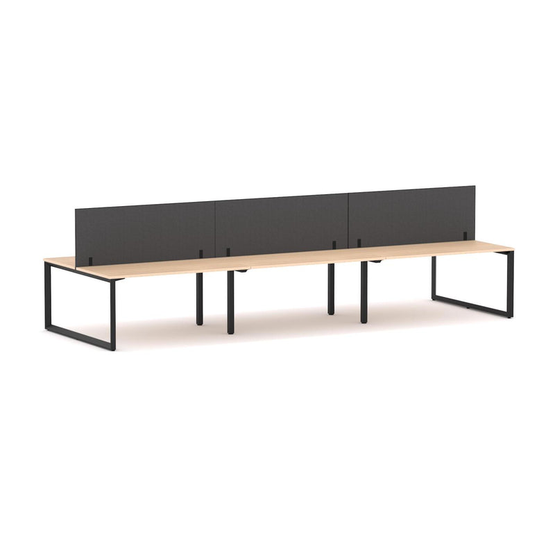 Anvil 6-Person Double-sided Desk Workstation Includes: Edge25 Screen