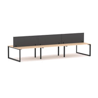 Anvil 6-Person Double-sided Desk Workstation Includes: Edge25 Screen