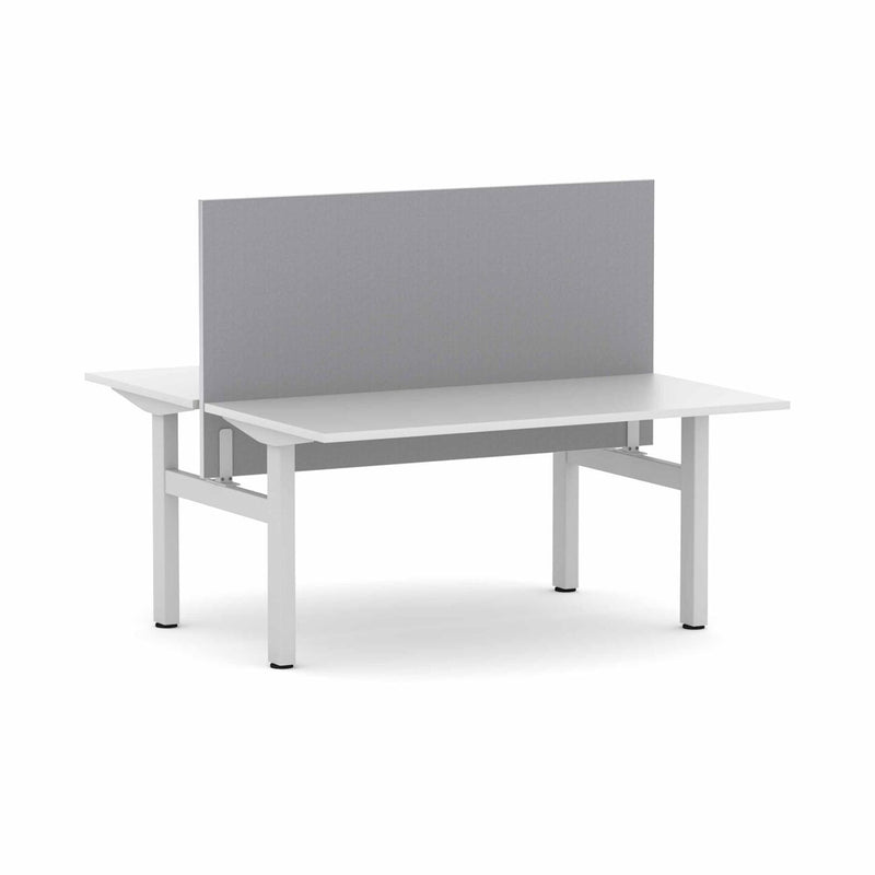 Klass Fixed 2-Person Double-sided Desk Workstation with Edge25 Screen