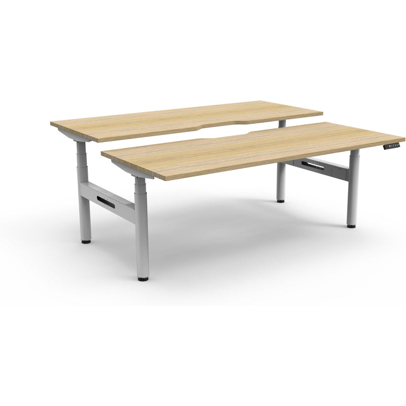 Halo+ Electric Height Adjustable Back to Back Workstation