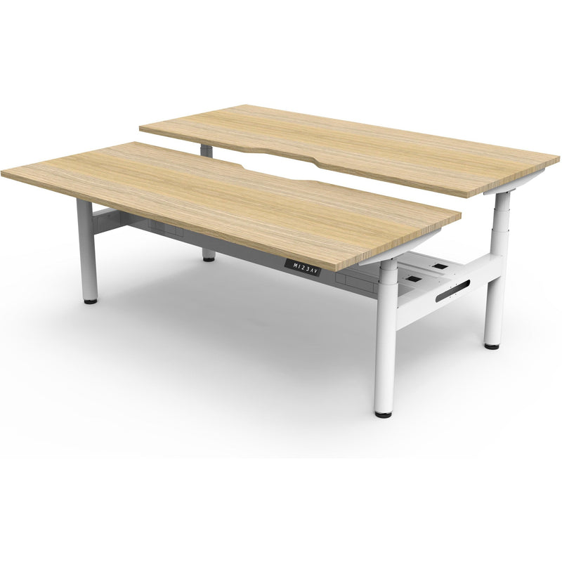 Halo+ Electric Height Adjustable Back to Back Workstation