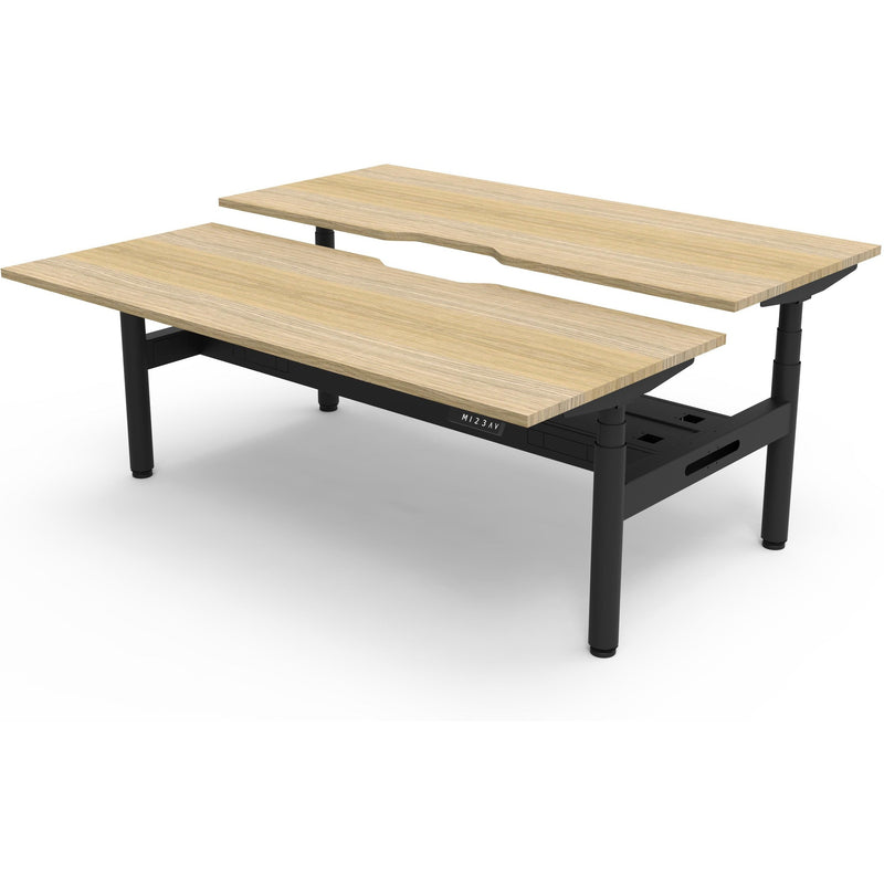 Halo+ Electric Height Adjustable Back to Back Workstation