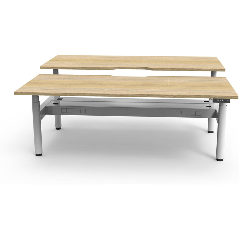 Halo+ Electric Height Adjustable Back to Back Workstation