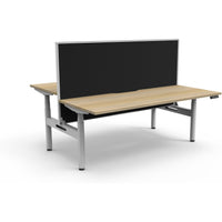 Halo+ Electric Height Adjustable Back to Back Workstation