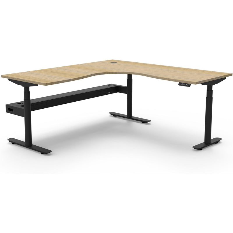 Halo+ Electric Height Adjustable Corner Workstation