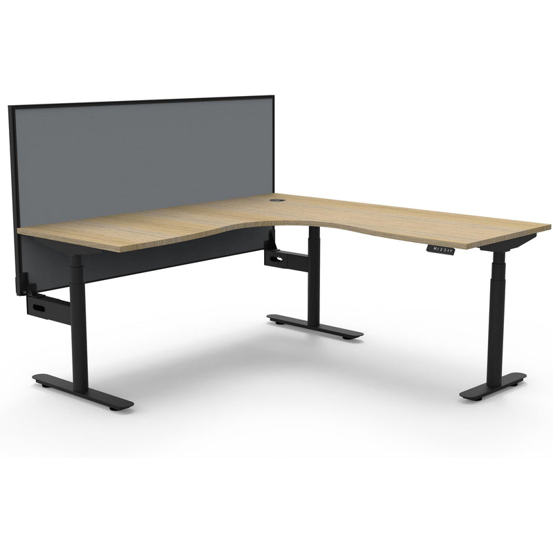 Halo+ Electric Height Adjustable Corner Workstation