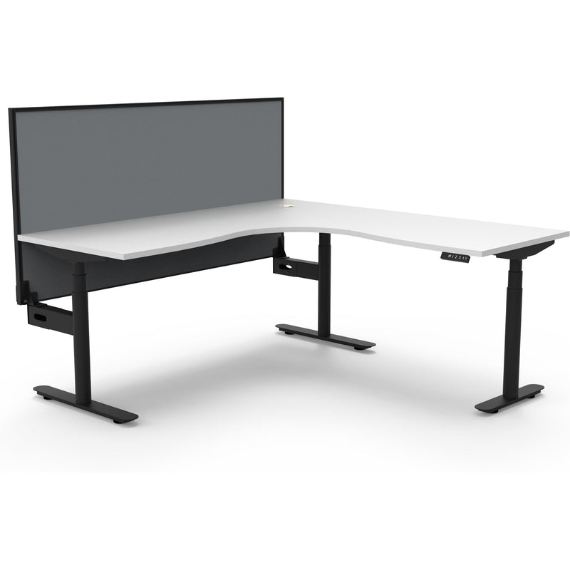 Halo+ Electric Height Adjustable Corner Workstation
