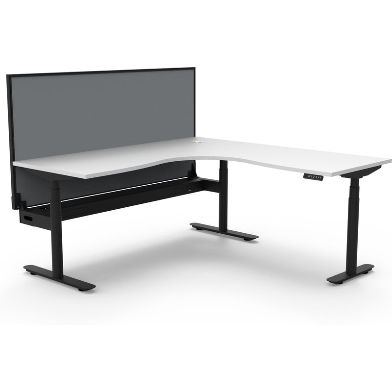 Halo+ Electric Height Adjustable Corner Workstation