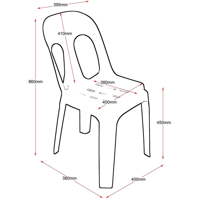 Heavy Duty Poly Chair - PIPEE
