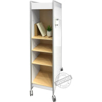 Huddle Double Magnetic Whiteboard Mobile Storage Unit