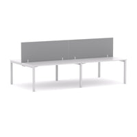 Axis 4 User Double-Sided Desks, 50x50mm Square Leg Design. Includes: Edge25 Screen