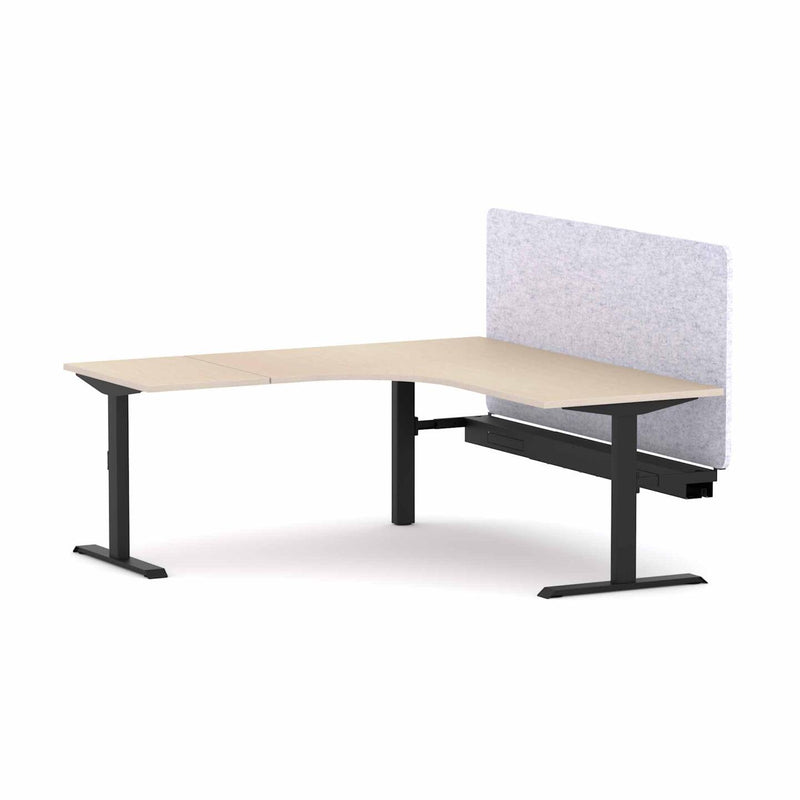 Klass Fixed 90Deg Workstation With AcoustiQ Screen