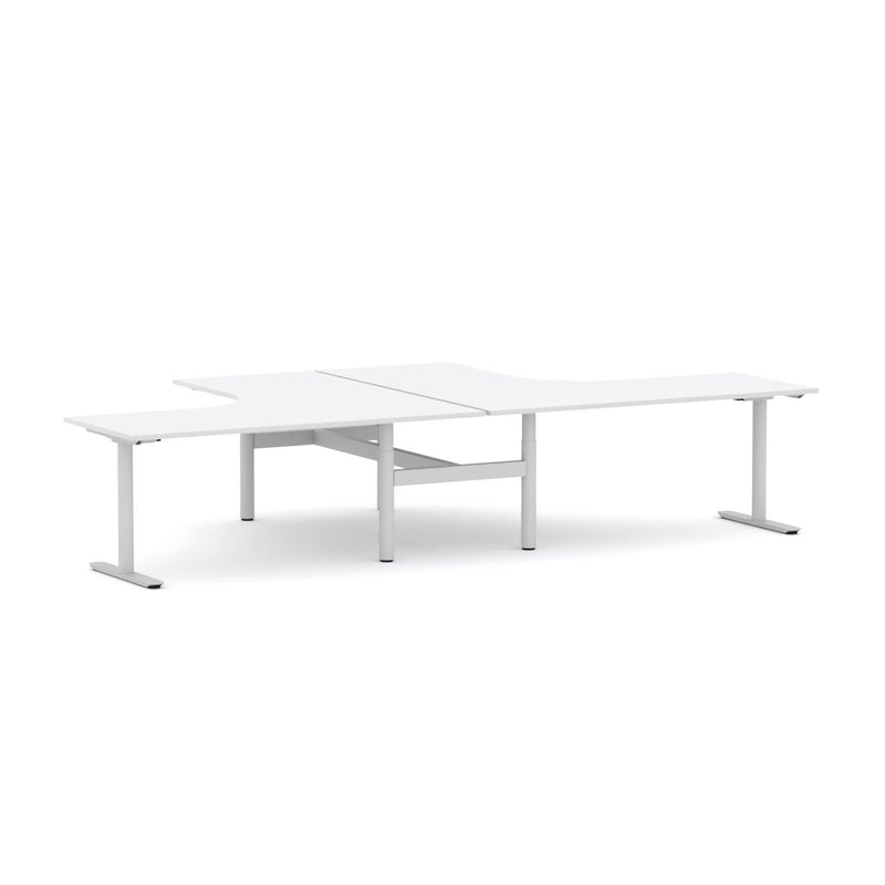 Agile Fixed Round 2-Person 90° Workstation