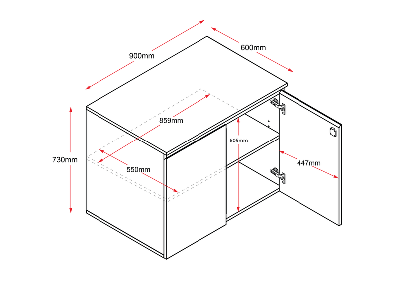 Boston 2 Door Office Cupboard