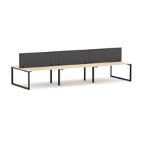 Anvil 6-Person Double-sided Desk Workstation Includes: Edge25 Screen