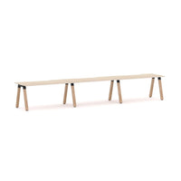 Plantation 3-Person Single-sided Desk Workstation
