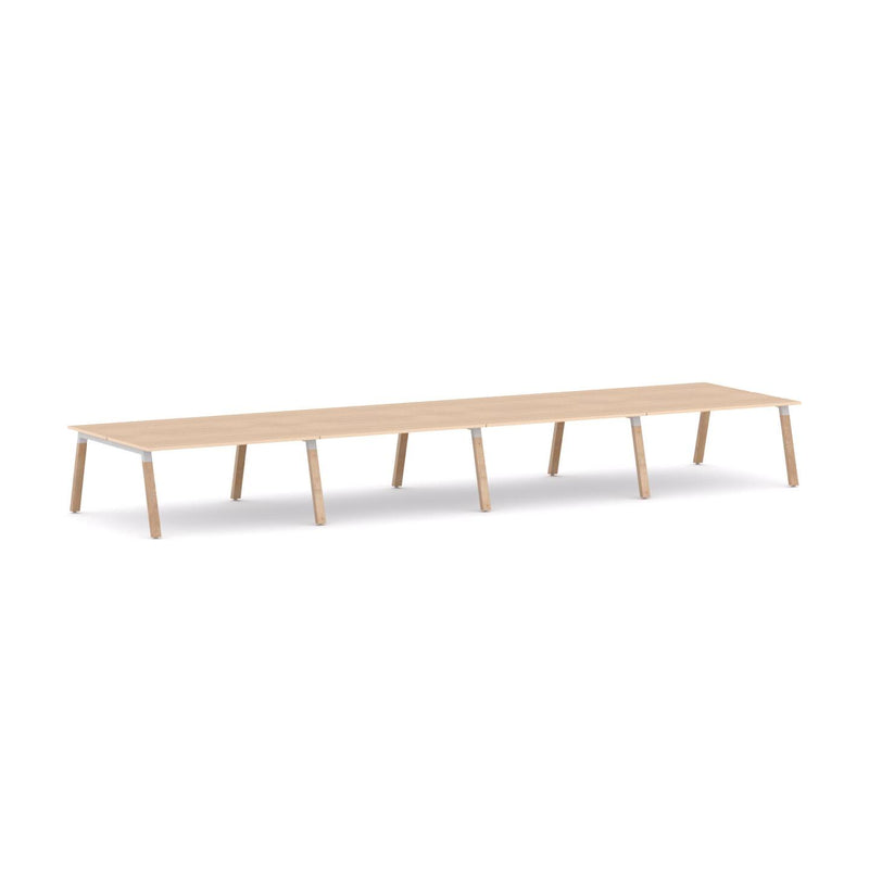 Plantation 8-Person Double-sided Desk Workstation