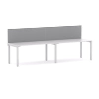 Axis 2 User Single-Sided Desks, 50x50mm Square Leg Design. Includes: Edge25 Screen