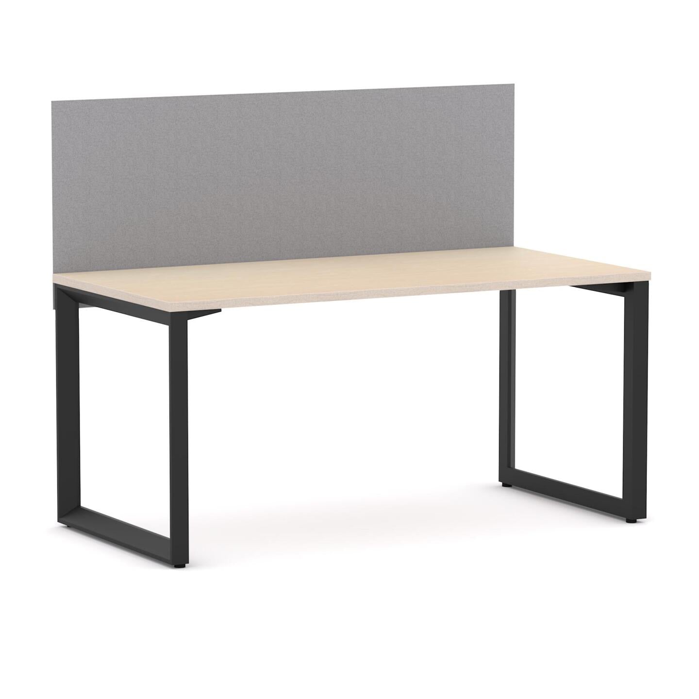 Anvil 1 User Single Desk, 50x50mm Triangular Loop Leg Design. Includes: Edge25 Screen