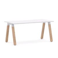 Plantation Straight Workstation Oak