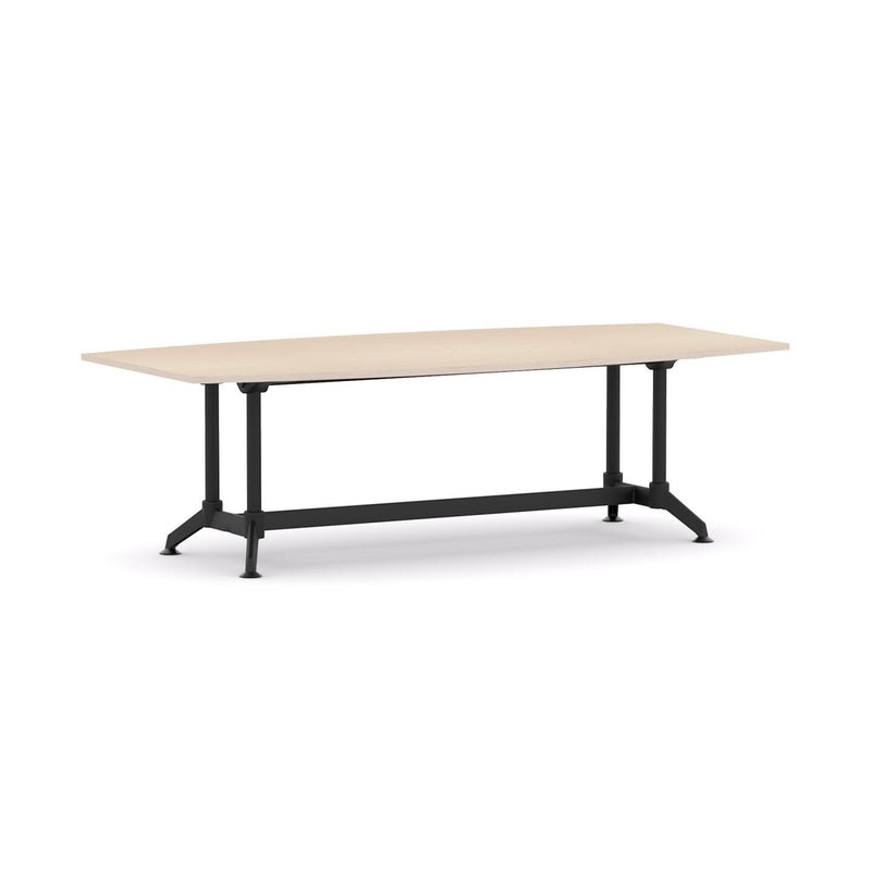 Modulus Boardroom Table Single Span, Twin Post Collar LegPoles withAlloy Feet