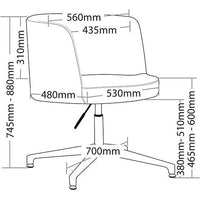 June Aluminium 4 Star Base Breakout Chair