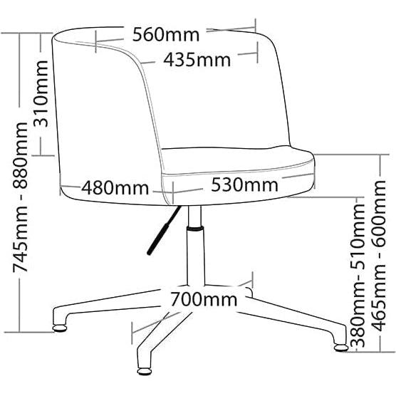 June Aluminium 4 Star Base Breakout Chair