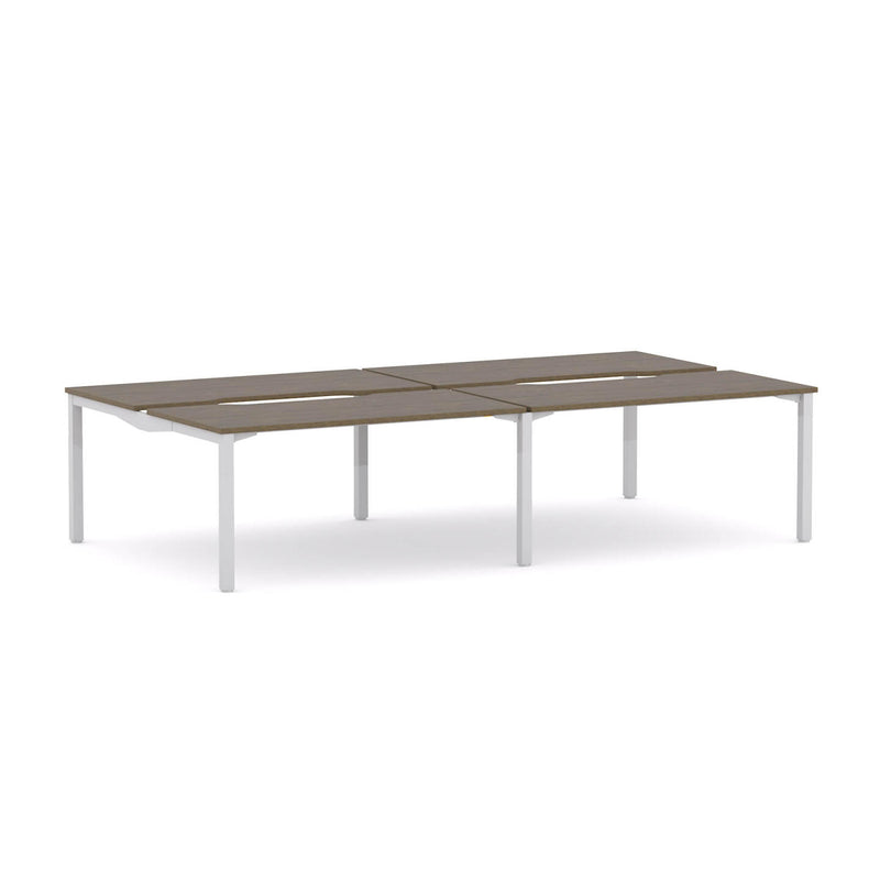 Axis Stretch 4-Person Double-sided Desk Workstation