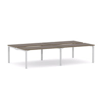 Axis Stretch 4-Person Double-sided Desk Workstation