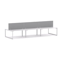 Anvil 6-Person Double-sided Desk Workstation Includes: Edge25 Screen