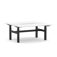 AgileMotion+ 3C/2M Electric Rectangle 2-Person Double-sided Desk Workstation