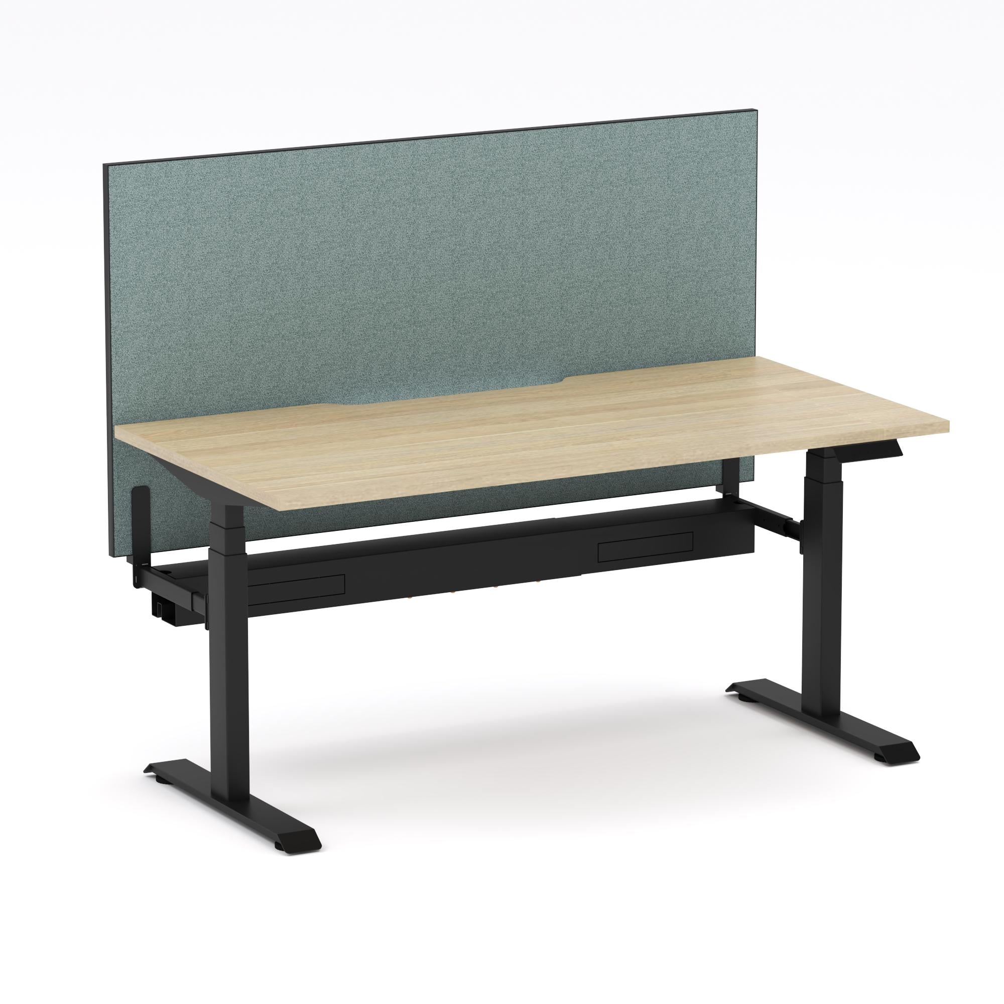 Montana Electric Standing Straight Workstation - With Sage Green Elite25 Screen (3 Stages)