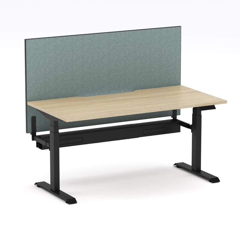 Montana Electric Standing Straight Workstation - With Sage Green Elite25 Screen (3 Stages)