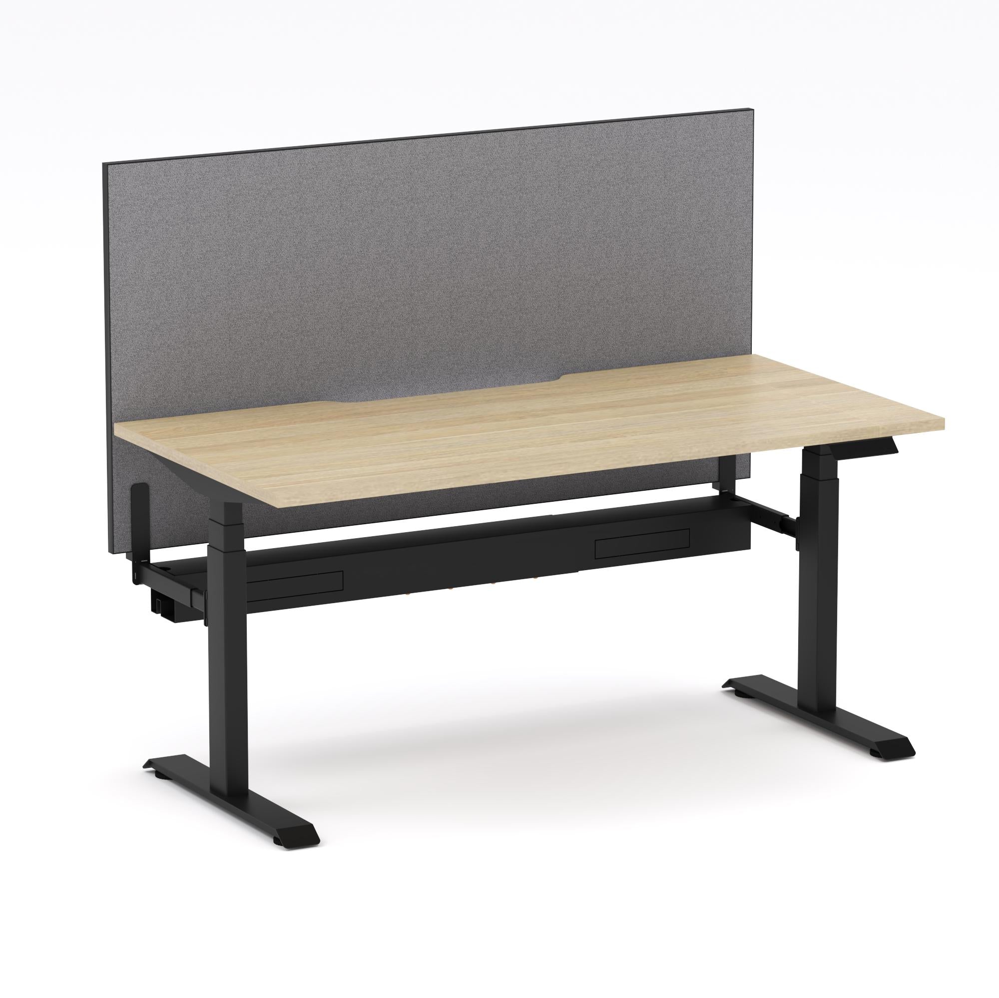 Montana Electric Standing Straight Workstation - With Smoke Grey Elite25 Screen (3 Stages)