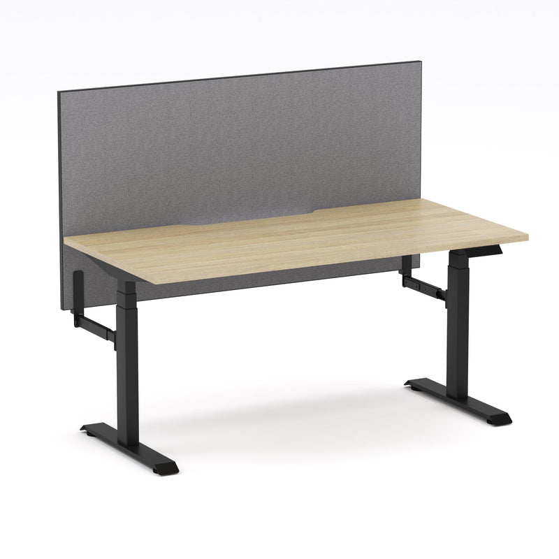Montana Electric Standing Straight Workstation - With Smoke Grey Elite25 Screen (3 Stages)