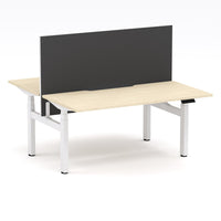 Montana Electric Standing 2-Person Double-sided Desk Workstation - With Graphite Elite25 Screen (3 Stages)