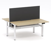 Montana Electric Standing 2-Person Double-sided Desk Workstation - With Graphite Elite25 Screen (3 Stages)