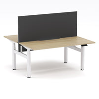 Montana Electric Standing 2-Person Double-sided Desk Workstation - With Graphite Elite25 Screen (3 Stages)